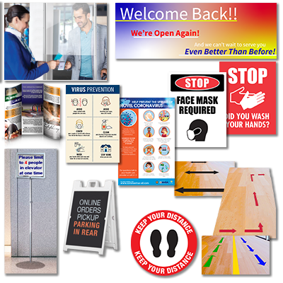 Reopening Signage and Safety Products -  Deluxe Package