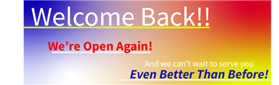 Welcome Back Banners