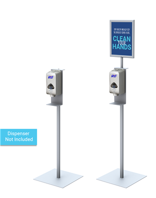 Hand Sanitizer Stand with Customized Sign