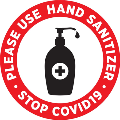 Please Use Hand Sanitizer - Round
