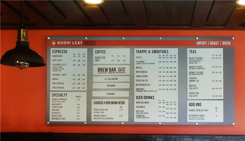 flat screen menu boards